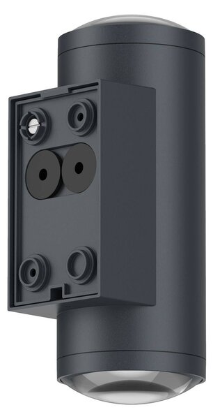 LCD Venkovní nástěnné svítidlo LED 5156, 2 x 9 W, nahoru & dolů, grafit, hliník, stmívatelný, Černá, Hliník, Moderní