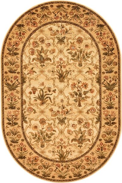 Oválný vlněný koberec Agnella Isfahan Olandia Sahara Rozměr: 140x190 cm