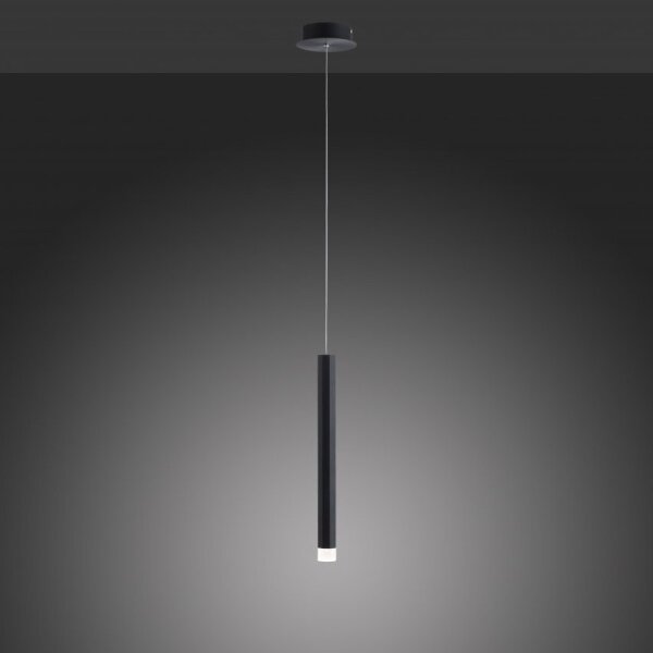 Leuchten Direkt 15202-18 - LED Lustr na lanku BRUNO LED/4,8W/230V černá