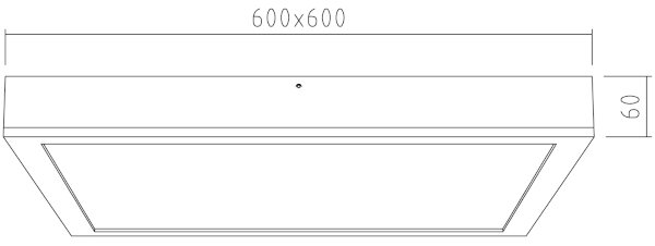 APLED - LED Přisazený panel QUADRA LED/40W/230V dub