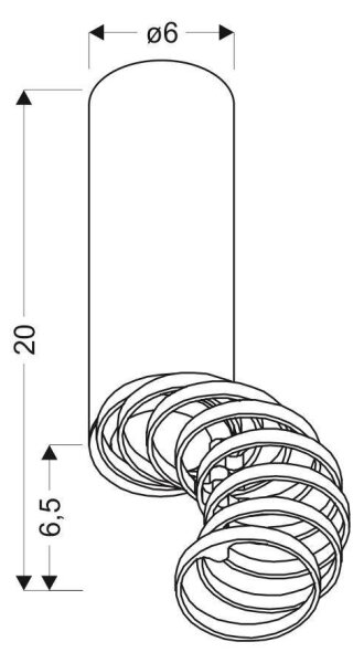 Bodové svítidlo TUBA 1xGU10/15W/230V černá/měď