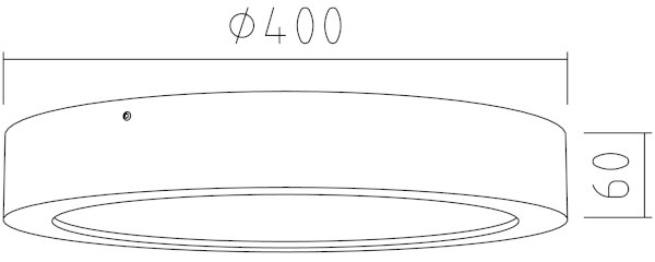 APLED - LED Stropní svítidlo RONDO LED/36W/230V pr. 40 cm dub