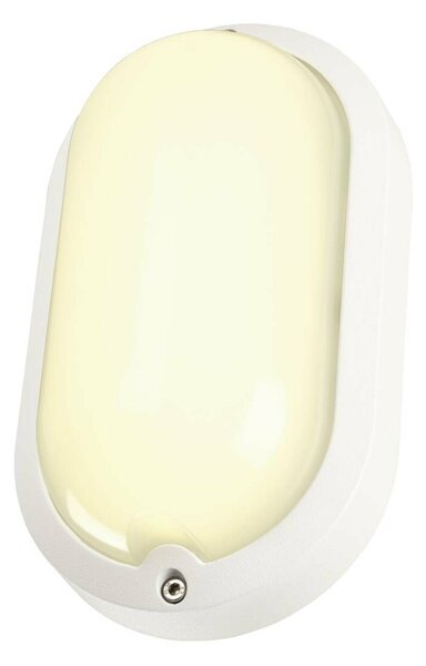 BIG WHITE SLV TERANG 2, venkovní nástěnné a stropní svítidlo, LED, 3000K, IP44, oválné, bílé, max. 11 W 229931