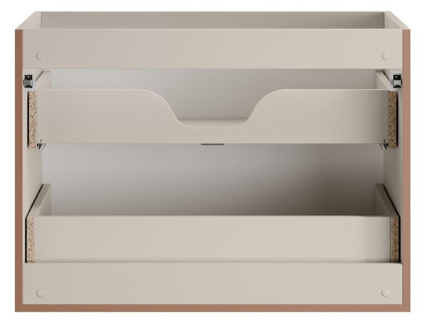 Koupelnová skříňka pod umyvadlo BELLA CASHMERE 80cm, 2 šuplíky