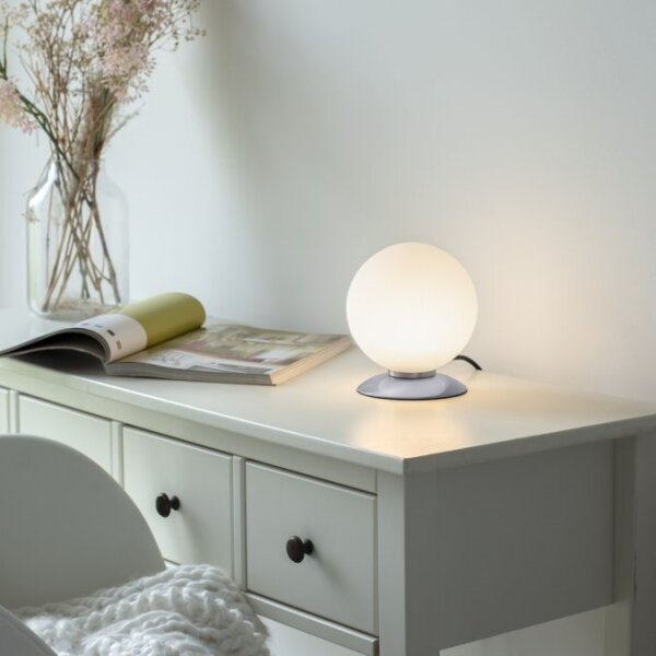 Paul Neuhaus 4013-55-LED Stmívatelná stolní lampa BUBBA 1xG9/3W/230V matný chrom