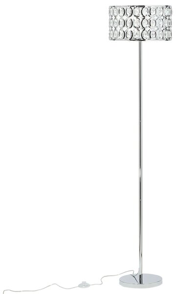Stojací lampa TENNA Křišťál Stříbrná