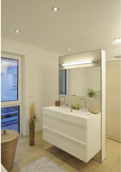 BIG WHITE SLV TRUKKO 90, nástěnné svítidlo, LED, 3000K, chrom/bílé, V 90 cm, vč. ovladače LED 149772