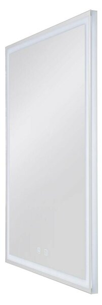 BIG WHITE SLV TRUKKO WL vnitřní LED nástěnné zrcadlo hranaté s funkcí odmlžení alu 1004730