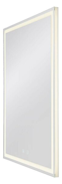 BIG WHITE SLV TRUKKO WL vnitřní LED nástěnné zrcadlo hranaté s funkcí odmlžení alu 1004730