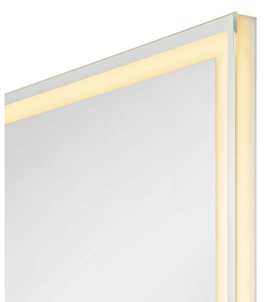 BIG WHITE SLV TRUKKO WL vnitřní LED nástěnné zrcadlo hranaté s funkcí odmlžení alu 1004730