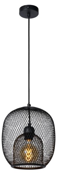 Lucide 78396/01/30 - Lustr na lanku JERREL 1xE27/40W/230V černá