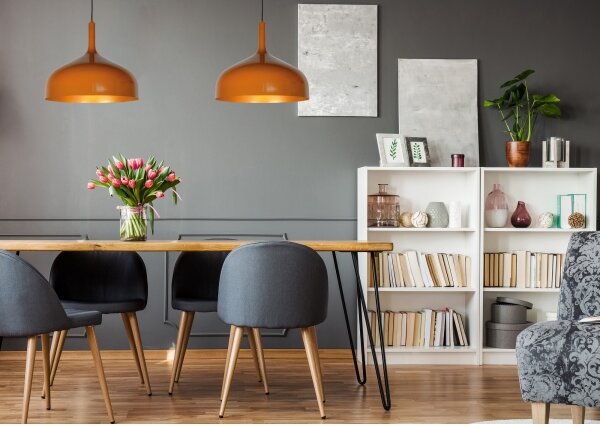 Lucide 30483/50/44 - Lustr na lanku ROZALLA 1xE27/60W/230V oranžová