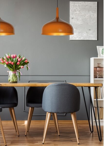 Lucide 30483/50/44 - Lustr na lanku ROZALLA 1xE27/60W/230V oranžová