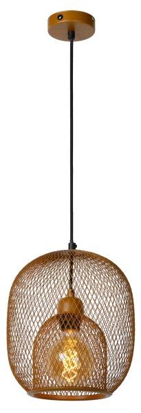 Lucide 78396/01/43 - Lustr na lanku JERREL 1xE27/40W/230V hnědá