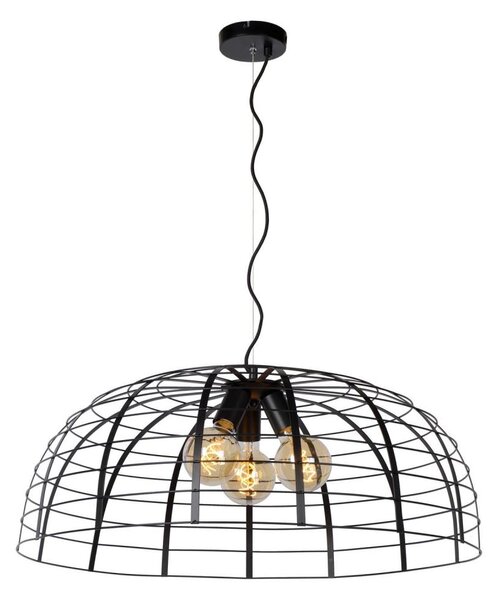 Lucide 45449/76/30 - Lustr na lanku ELODIE 3xE27/40W/230V černá
