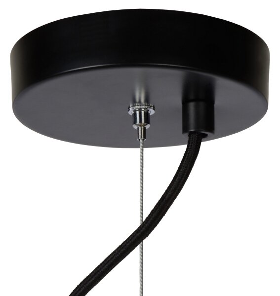 Lucide 45449/76/30 - Lustr na lanku ELODIE 3xE27/40W/230V černá