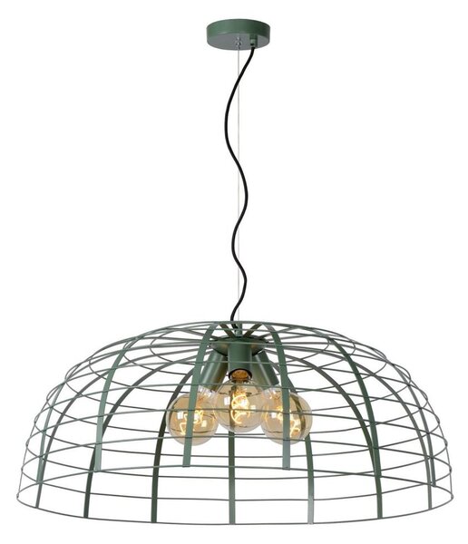 Lucide 45449/76/37 - Lustr na lanku ELODIE 3xE27/40W/230V tyrkysová
