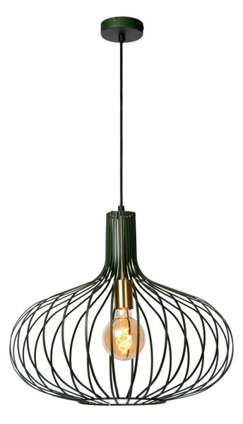 Lucide 78374/50/33 - Lustr na lanku MANUELA 1xE27/60W/230V pr. 50 cm zelená