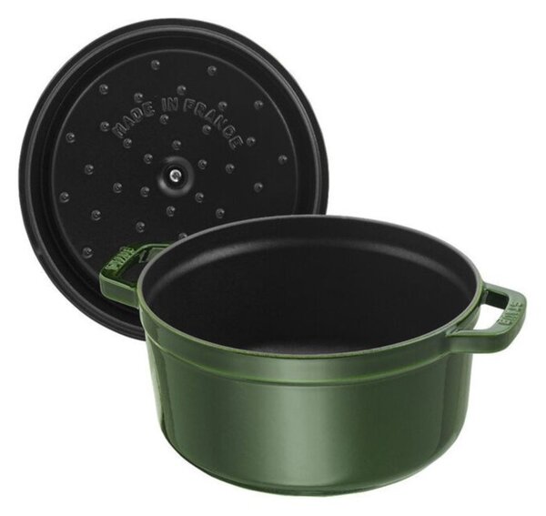 Litinový hrnec Staub 28 cm, bazalka