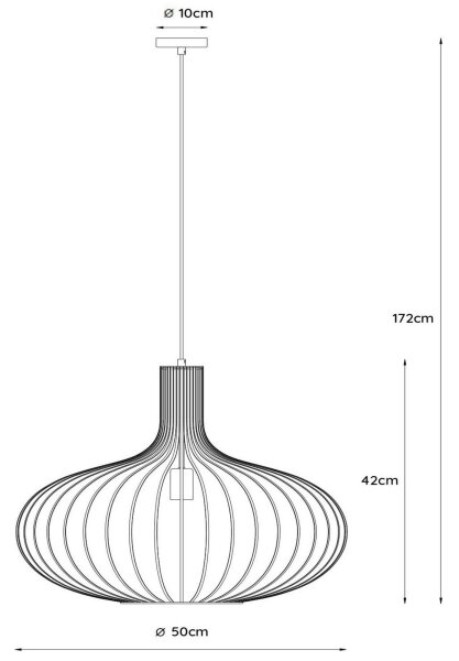 Lucide 78374/50/33 - Lustr na lanku MANUELA 1xE27/60W/230V pr. 50 cm zelená