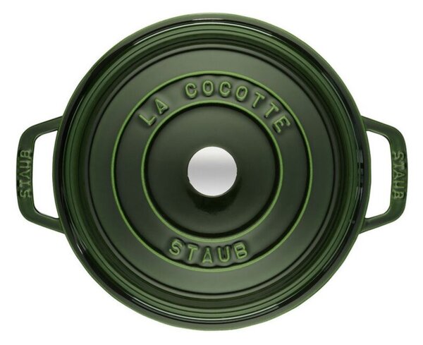 Litinový hrnec Staub 28 cm, bazalka