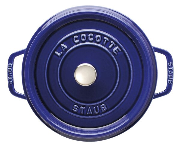 Litinový hrnec Staub 28 cm, tmavě modrý