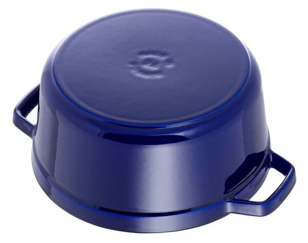 Litinový hrnec Staub 28 cm, tmavě modrý