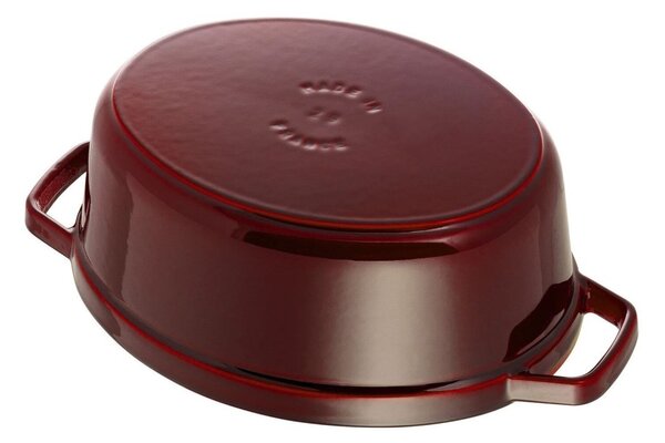 Oválný litinový hrnec Staub 31 cm, grenadina