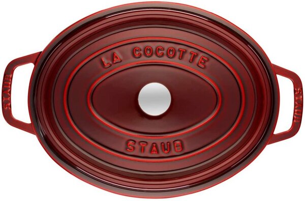 Oválný litinový hrnec Staub 31 cm, grenadina