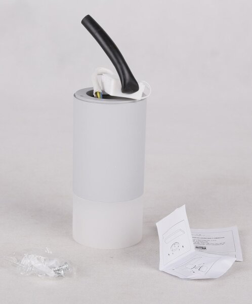 Bodové svítidlo TUBA 1xGU10/15W/230V šedá/bílá