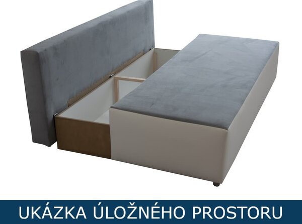 Rozkládací pohovka Iddo - Trinity 14/Bílá Soft