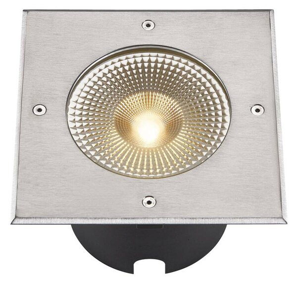BIG WHITE SLV ROCCI 200 EL hranaté zápustné zemní svítidlo nerezová ocel 16 W 3000 K 120d 1006105