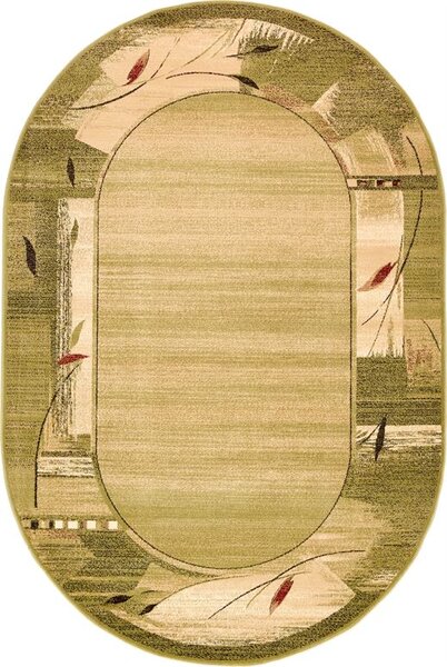 Oválný koberec Agnella Standard Erba Chrom zelený Rozměr: 100x180 cm