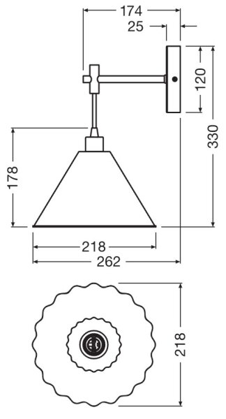 Osram - Nástěnná lampa PULP 1xE14/5,5W/230V