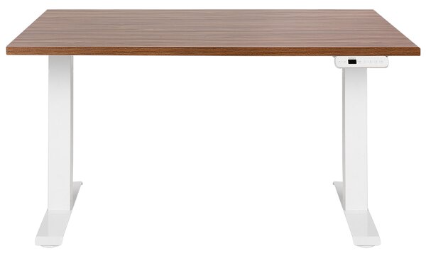 Elektricky výškově nastavitelný pracovní stůl DESTINES Hnědá/Bílá 120 cm 72 cm