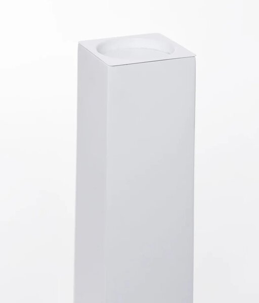 Elegantní váza OBELISK, sklolaminát, výška 100 cm, bílá