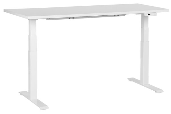 Elektricky výškově nastavitelný pracovní stůl DESTINES Bílá 160 cm 72 cm