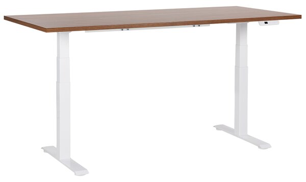Elektricky výškově nastavitelný pracovní stůl DESTINES Hnědá/Bílá 180 cm 80 cm