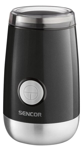 Sencor - Elektrický mlýnek na zrnkovou kávu 60 g 150W/230V černá/chrom