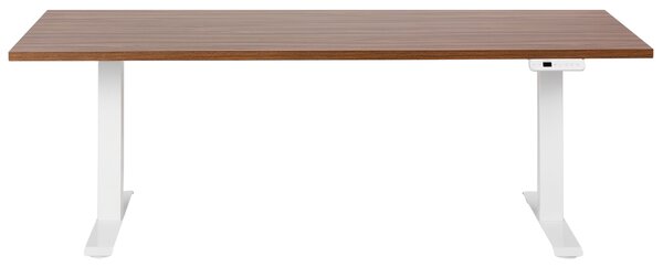 Elektricky výškově nastavitelný pracovní stůl DESTINES Hnědá/Bílá 180 cm 80 cm