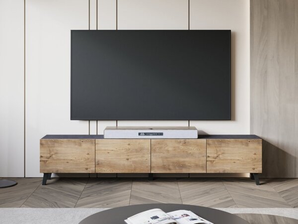 TV stolek/skříňka Fezrit 190, Barva: černý grafit 5903211506932