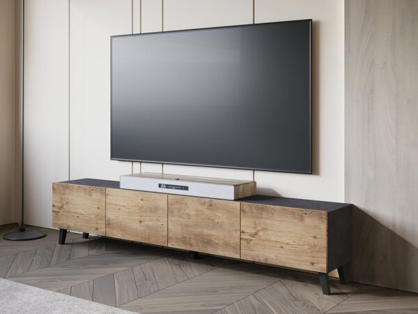 TV stolek/skříňka Fezrit 190, Barva: černý grafit 5903211506932