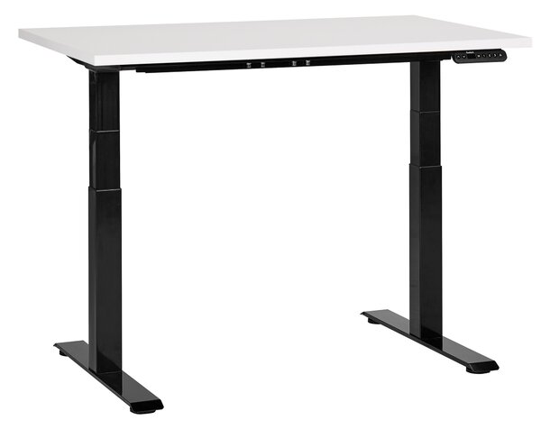 Elektricky výškově nastavitelný pracovní stůl DESTINES Bílá/Černá 120 cm 72 cm