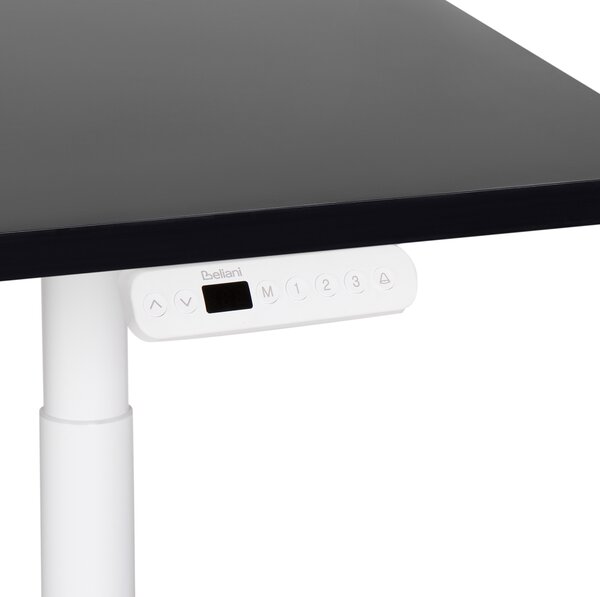 Elektricky výškově nastavitelný pracovní stůl DESTINAS Černá/Bílá 160 cm 72 cm