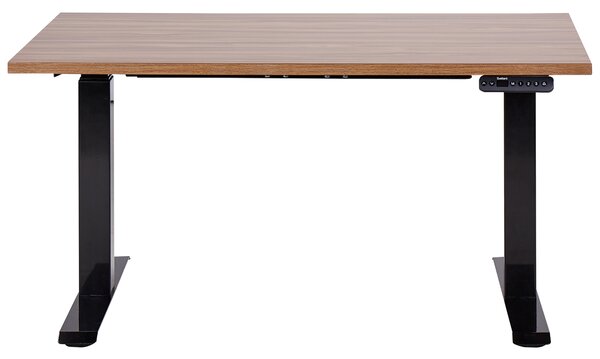 Elektricky výškově nastavitelný pracovní stůl DESTINES Hnědá/Černá 120 cm 72 cm