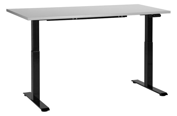 Elektricky výškově nastavitelný pracovní stůl DESTINES Šedá/Černá 160 cm 72 cm