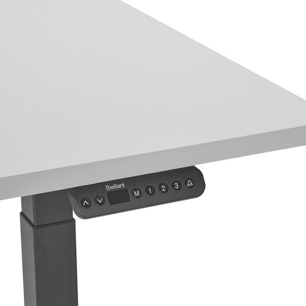 Elektricky výškově nastavitelný pracovní stůl DESTINES Šedá/Černá 120 cm 72 cm