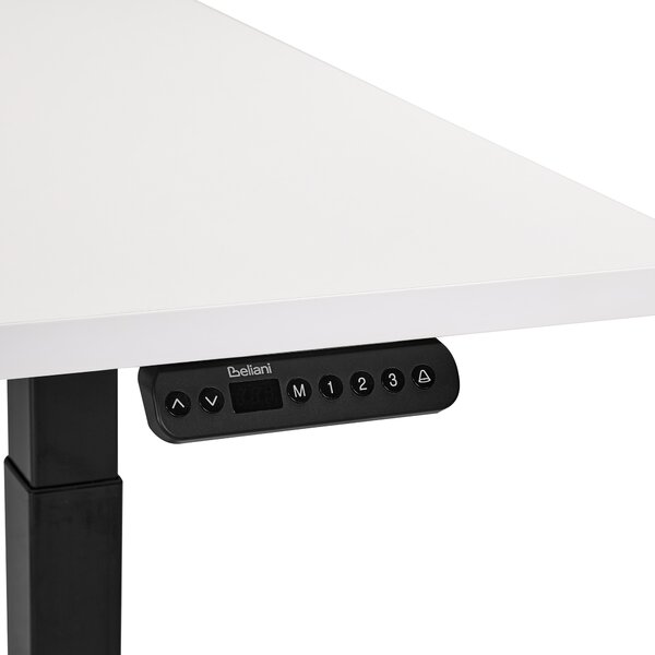 Elektricky výškově nastavitelný pracovní stůl DESTINES Bílá/Černá 120 cm 72 cm