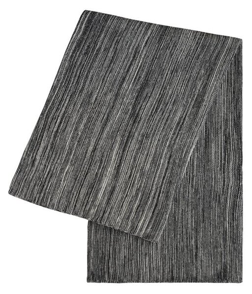 Pletený pléd MELANGE melír černá střední 130 x 200 cm