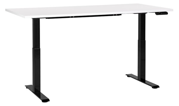 Elektricky výškově nastavitelný pracovní stůl DESTINES Bílá/Černá 160 cm 72 cm